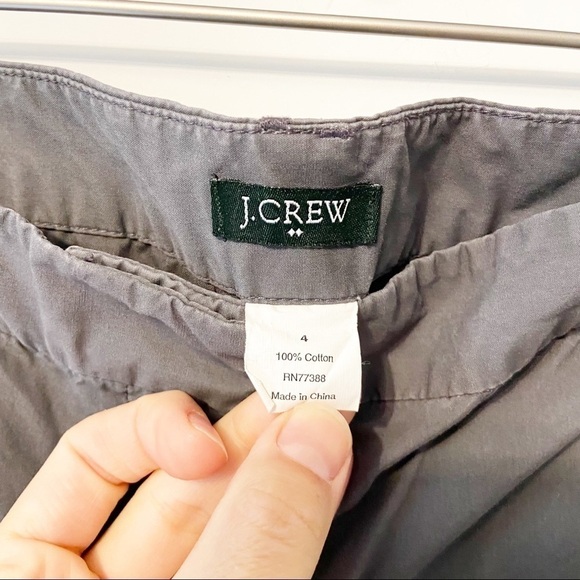 J.Crew | Gray Cotton Shorts Size 4 - Picture 3 of 7
